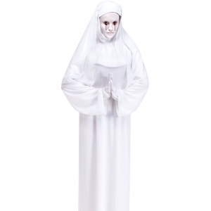 Scary Sister Costume White Nun Costume - Womens Halloween Costumes